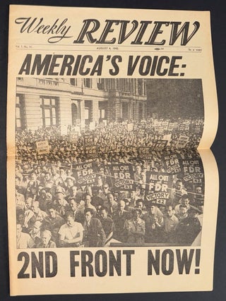 Cat.No: 341958 Weekly Review. Vol. 7 no. 31 (August 4, 1942