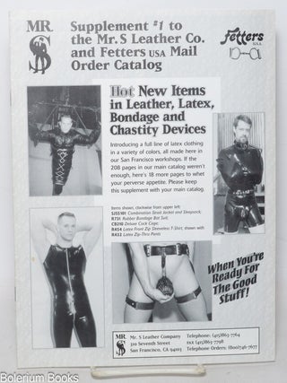 Cat.No: 342013 Supplement #1 to the Mr. S Leather Company, Fetters Mail Order Catalog