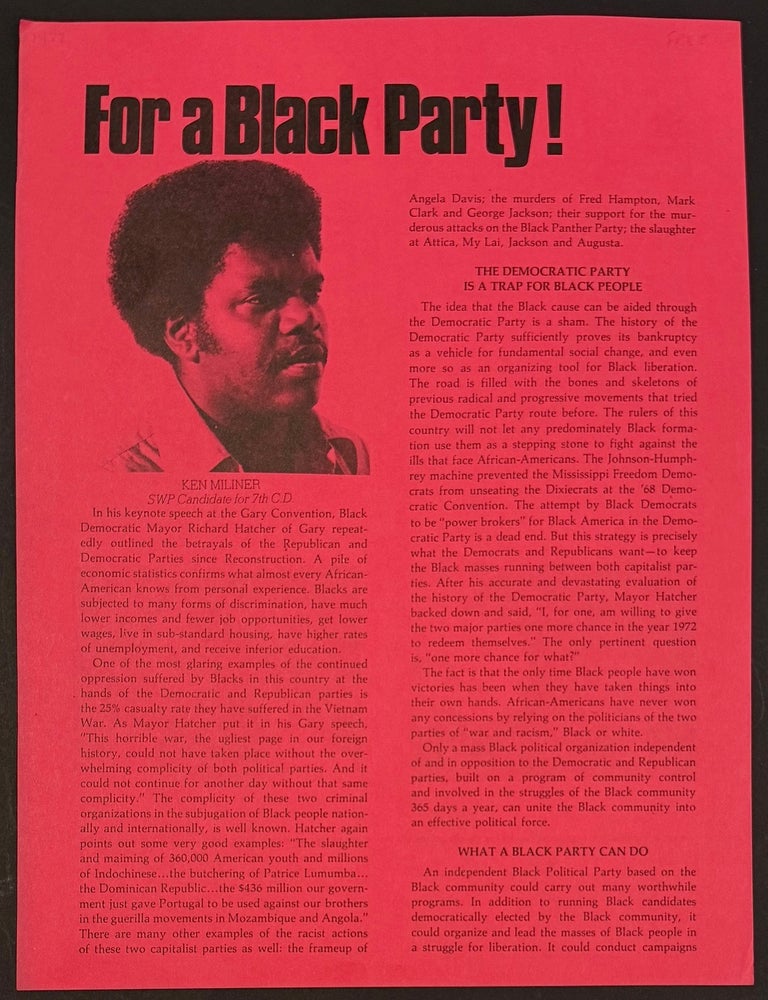 Cat.No: 342180 For a Black Party! [handbill