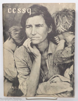 Cat.No: 342268 CCSSQ. Community college social science quarterly. Vol. 1 no. 1