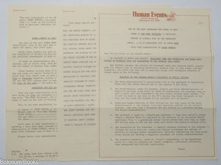 Cat.No: 342492 Human Events announcement for Edith Efron's The News Twister...