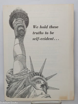 Cat.No: 342550 We hold these truths to be self-evident