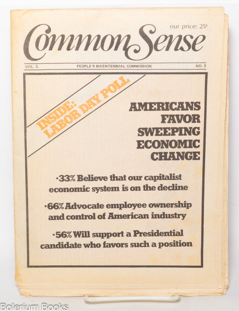 Cat.No: 342589 Common Sense: Vol. 3, No. 3
