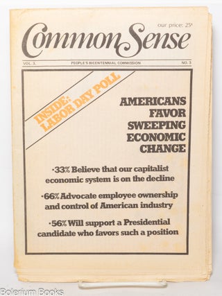 Cat.No: 342589 Common Sense: Vol. 3, No. 3