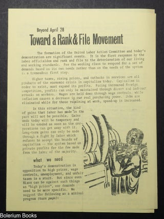 Cat.No: 342659 Beyond April 28 Toward a Rank & File Movement