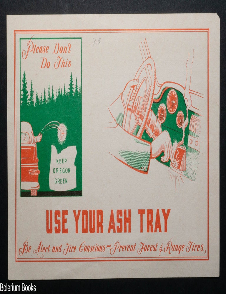 Cat.No: 342707 Use Your Ash Tray [handbill]