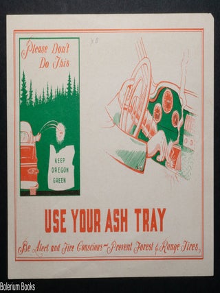 Cat.No: 342707 Use Your Ash Tray [handbill