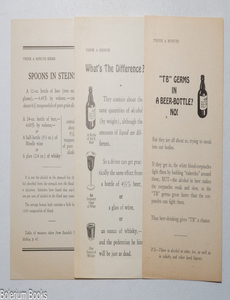 Cat.No: 342870 [Three "Think a Minute" series handbills]
