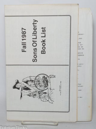 Cat.No: 342991 Fall 1987 Sons of Liberty Book List