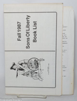 Cat.No: 342991 Fall 1987 Sons of Liberty Book List