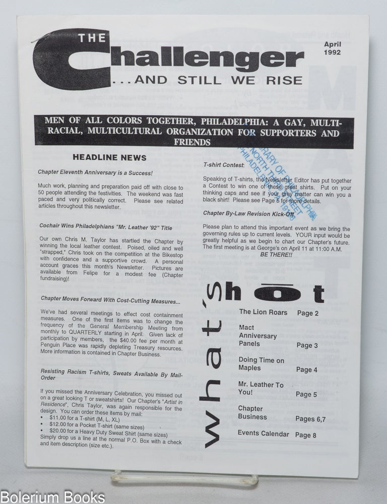 Cat.No: 343004 The Challenger: the newsletter of Men of All Colors Together