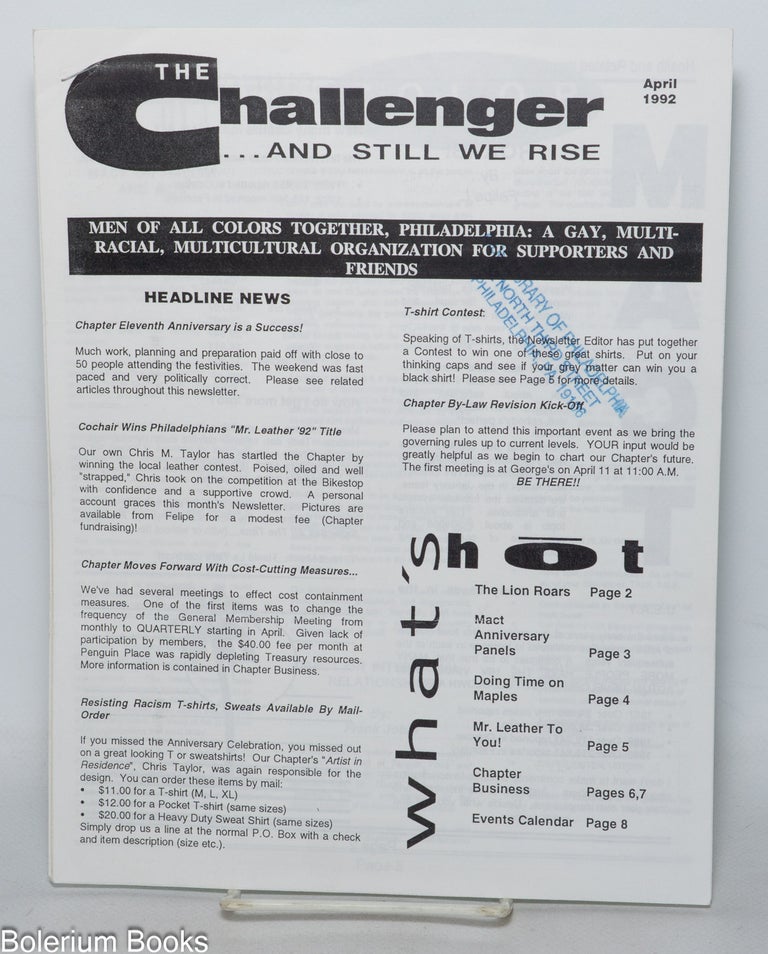 Cat.No: 343004 The Challenger: the newsletter of Men of All Colors Together
