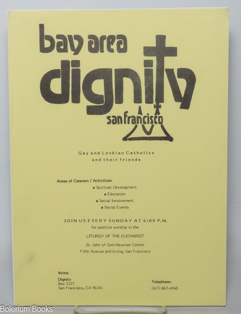 Cat.No: 343187 Bay Area Dignity San Francisco [handbill