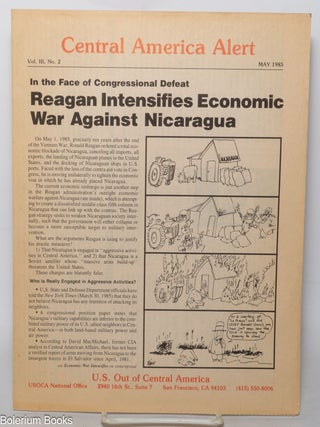 Cat.No: 343196 Central America Alert: Vol. III, No. 2, May 1985