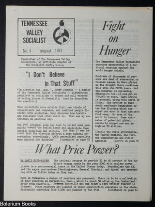Cat.No: 343239 Tennessee Valley Socialist No. 4 (August 1974