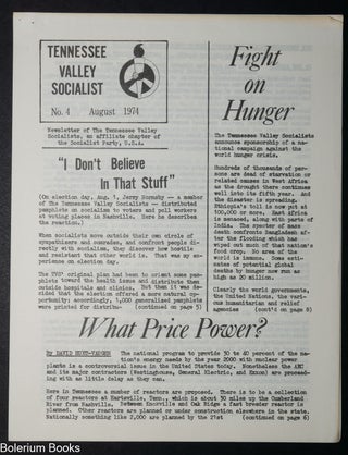 Cat.No: 343239 Tennessee Valley Socialist No. 4 (August 1974