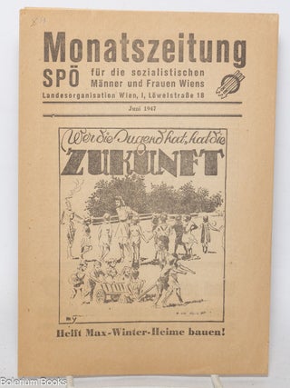 Cat.No: 343274 Monatszeitung f&uuml;r die sozialistischen M&auml;nner und Frauen Wiens. Juni,...