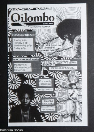 Cat.No: 343342 Qilombo / Oakland Community Center [handbill