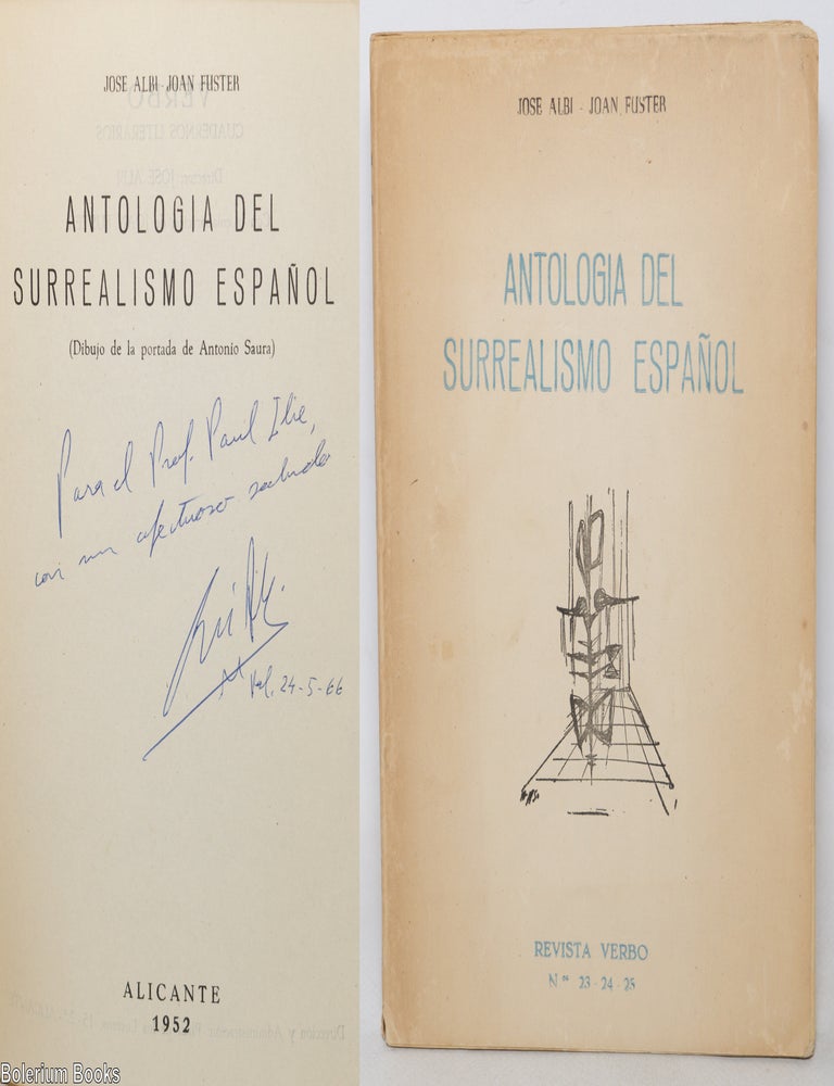 Cat.No: 343520 Antologia del surrealismo espa&ntilde;ol. Revista Verbo Nos. 23, 24, 25. Jose Albi, Joan Fuster.