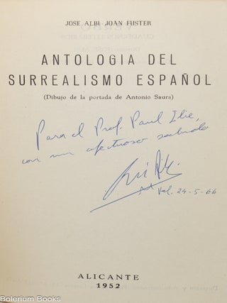 Antologia del surrealismo espa&ntilde;ol. Revista Verbo Nos. 23, 24, 25
