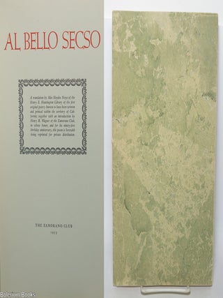 Cat.No: 343771 Al bello secso. A translation by Miss Haydee Noya of the Henry E....