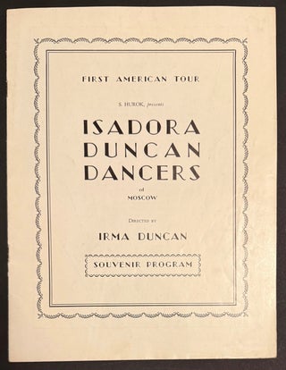 Cat.No: 343877 First American Tour. S. Hurok presents Isadora Duncan Dancers of Moscow....