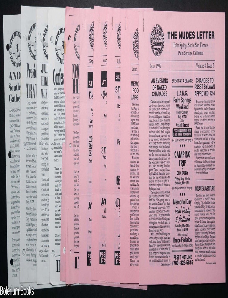 Cat.No: 344026 The Nudes Letter: Palm Springs Social Sun Tanners [ten issue broken run] aka The Nudesletter