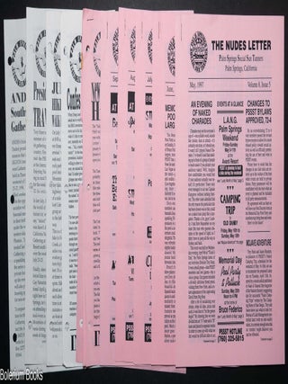 Cat.No: 344026 The Nudes Letter: Palm Springs Social Sun Tanners [ten issue broken run]...