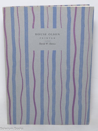 Cat.No: 344076 House Olson Printer. David W. Davies