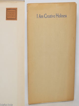 Cat.No: 344112 I Am Creative Holiness. Louise Talmage Hirschberg