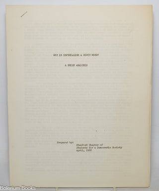Cat.No: 344275 Why is imperialism a dirty word? A brief analysis