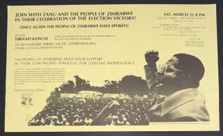 Cat.No: 344387 Join with ZANU and the people of Zimbabwe in their celebration of the...