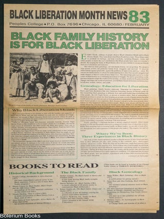 Cat.No: 344472 Black Liberation Month News. February '83