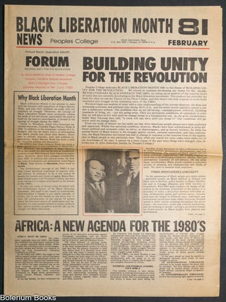 Cat.No: 344473 Black Liberation Month News. February '81