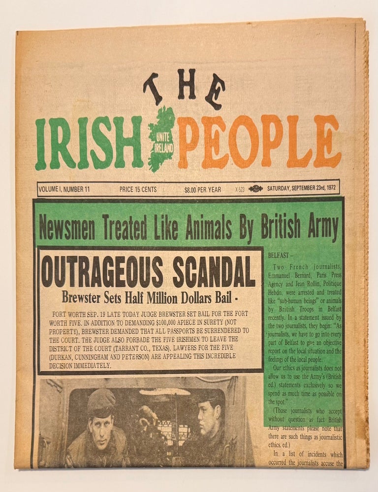Cat.No: 344496 The Irish People. Vol. 1 no. 11 (Sept. 23, 1972)