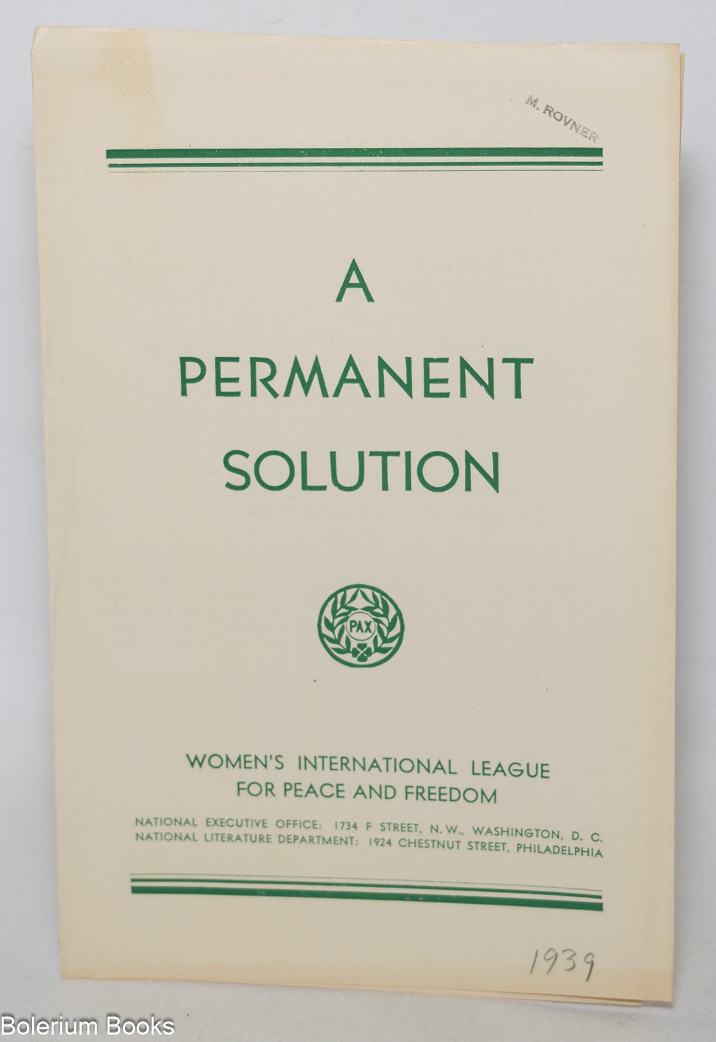 A Permanent Solution