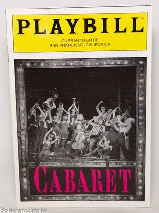 Cat.No: 344753 Playbill: vol. 99, #11, Nov. 1999: Cabaret [program for touring...