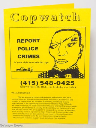 Cat.No: 344790 Copwatch, report police crimes