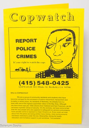 Cat.No: 344790 Copwatch, report police crimes