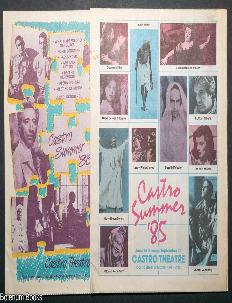 Cat.No: 344793 Castro Theatre Calendar Summer 1985 & 1986 [two calendars