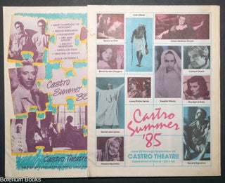 Cat.No: 344793 Castro Theatre Calendar Summer 1985 & 1986 [two calendars