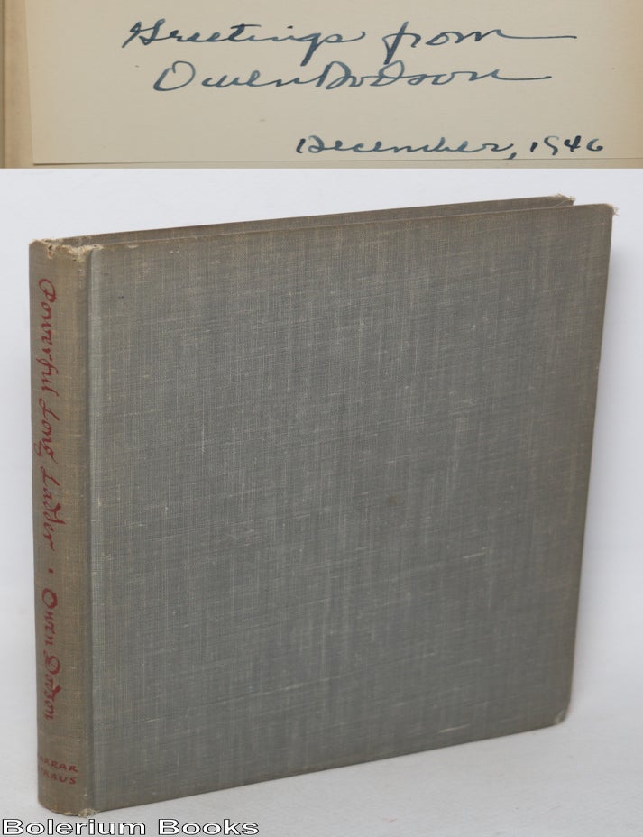 Cat.No: 344917 Powerful Long Ladder [inscribed & signed on stapled card]. Owen Dodson.