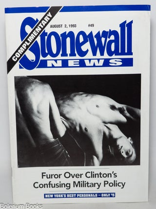 Cat.No: 345092 Stonewall News of NY: #49, August 2, 1993: Furor Over Clinton's...