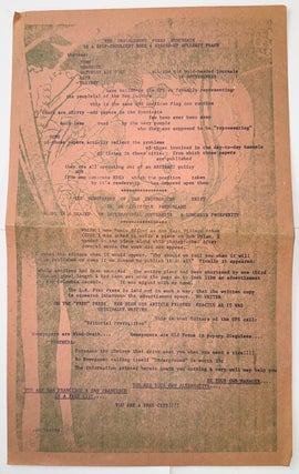 Cat.No: 345156 The Underground Press Syndicate Is A Self-Indulgent Bore & Rigged-Up...