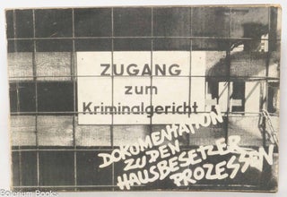 Cat.No: 345400 Dokumentation zu den Hausbesetzer-Prozessen