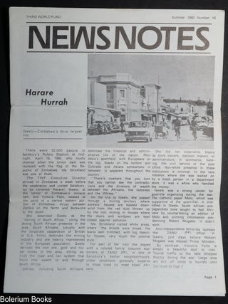 Cat.No: 345711 News Notes, Number 10 (Summer 1980