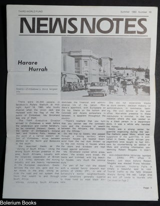 Cat.No: 345711 News Notes, Number 10 (Summer 1980