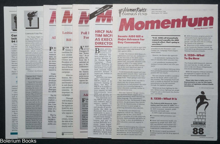 Cat.No: 345771 Momentum: news publication of the Human Rights Campaign Fund; [7