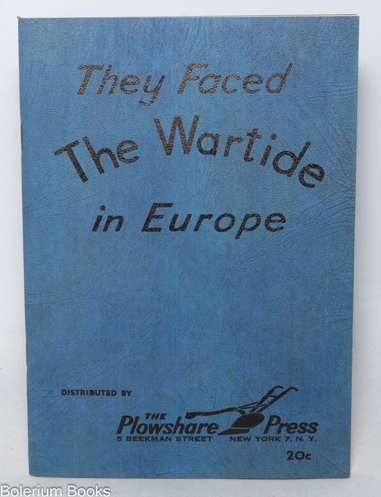 Cat.No: 345807 They faced the wartide in Europe.