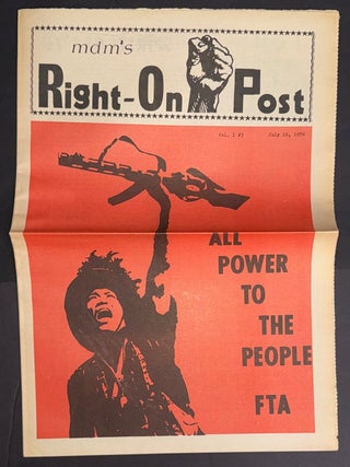 Cat.No: 346042 MDM's Right-On Post. Vol. 1, no. 3 (July 10, 1970